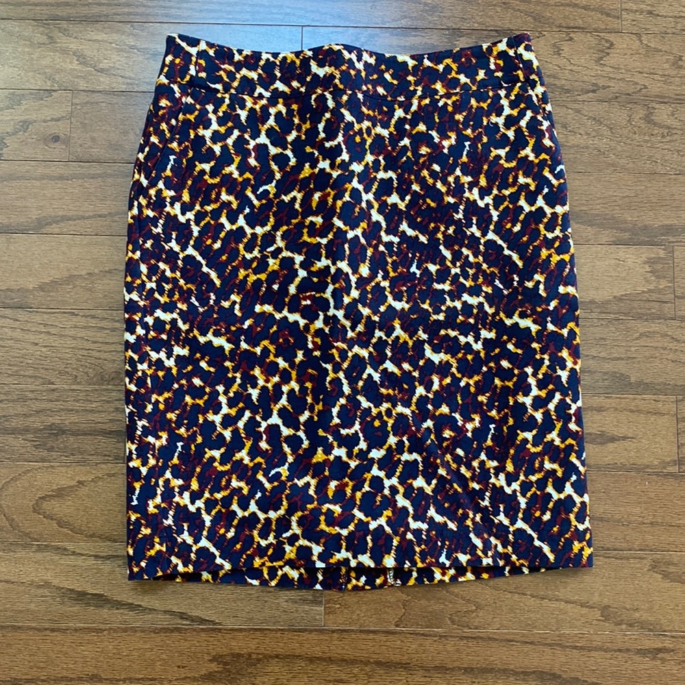 Merona-animal print stretch skirt